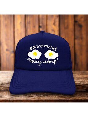 Pavement Indie Rock Band Sunny Side Up Unisex Trucker Hat Navy Snapback